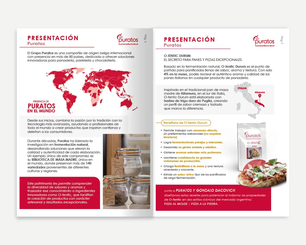 La Masa Madre de Puratos (O-Tentic Durum) o-tentic durum es la masa madre para pizza de puratos