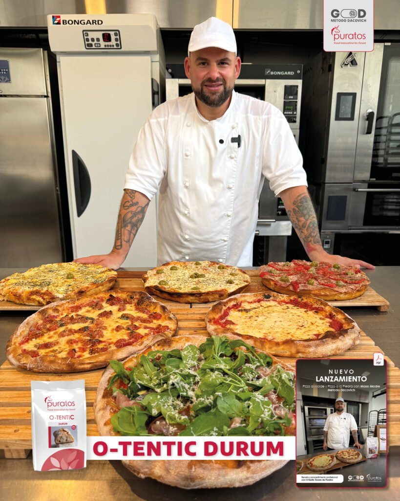 Receta para Masa de Pizza con Masa Madre de Puratos