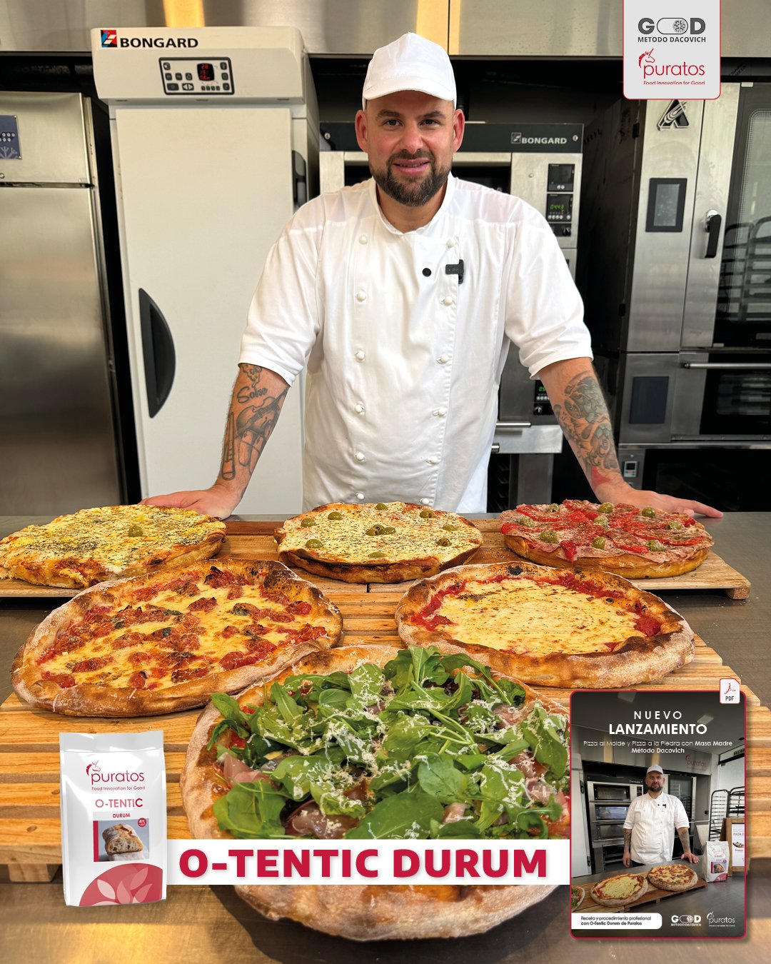 Receta para Masa de Pizza con Masa Madre de Puratos